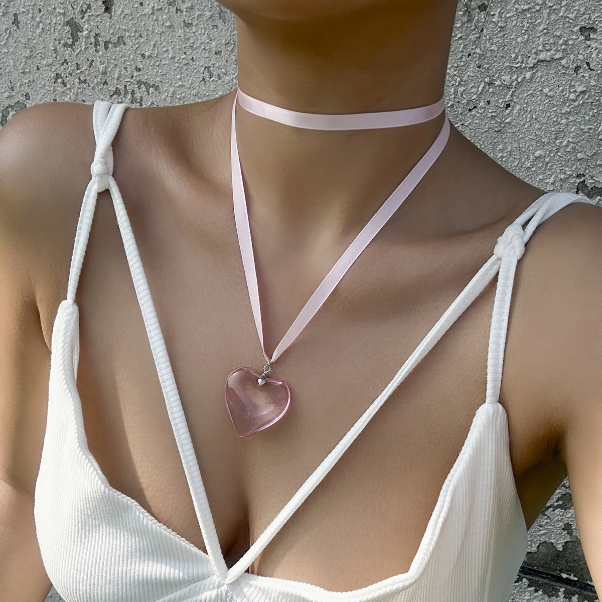 Exaggerated Pull Adjustable Rope Simple Personality Big Necklace