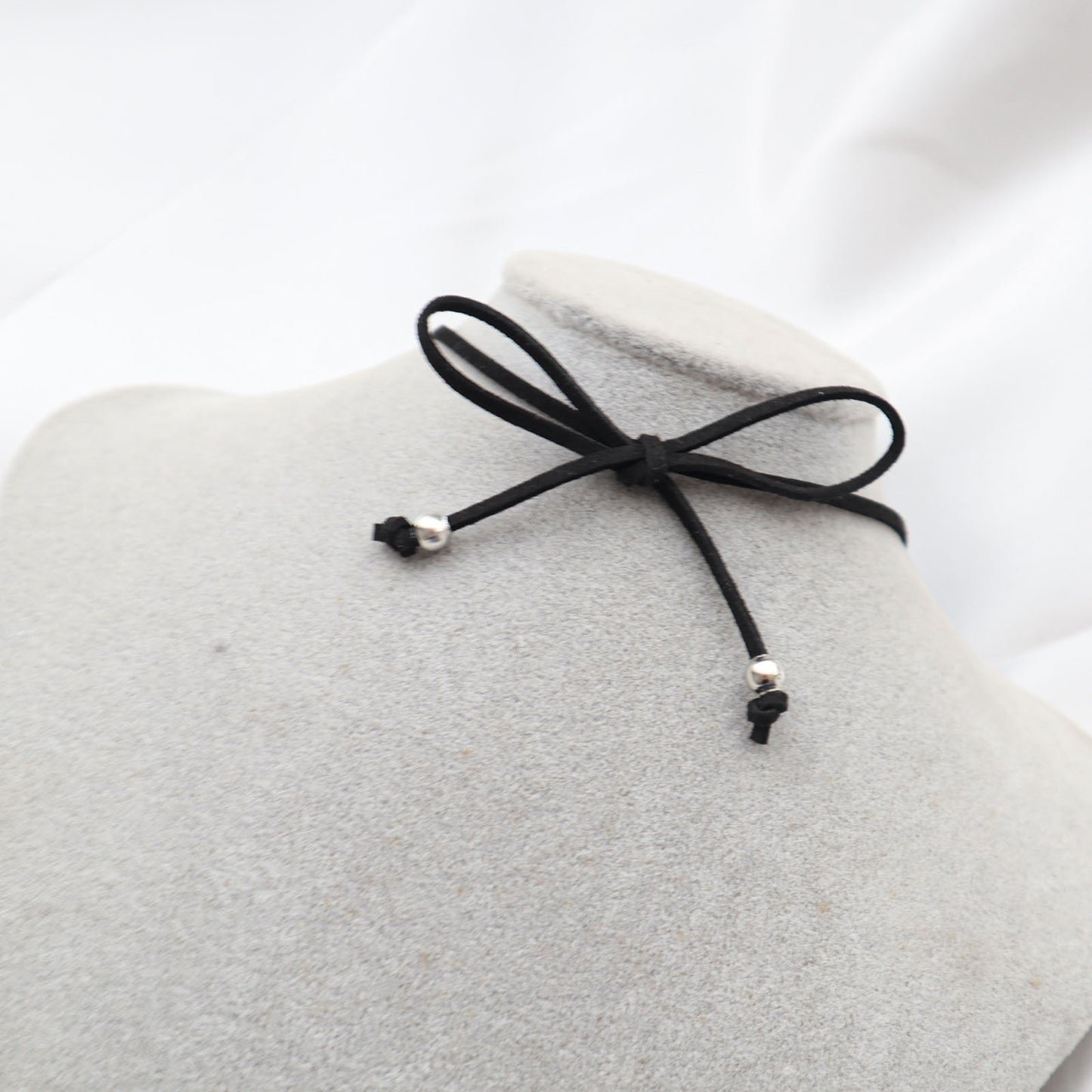 Ballet Black Sexy Veet Band Bow Collar