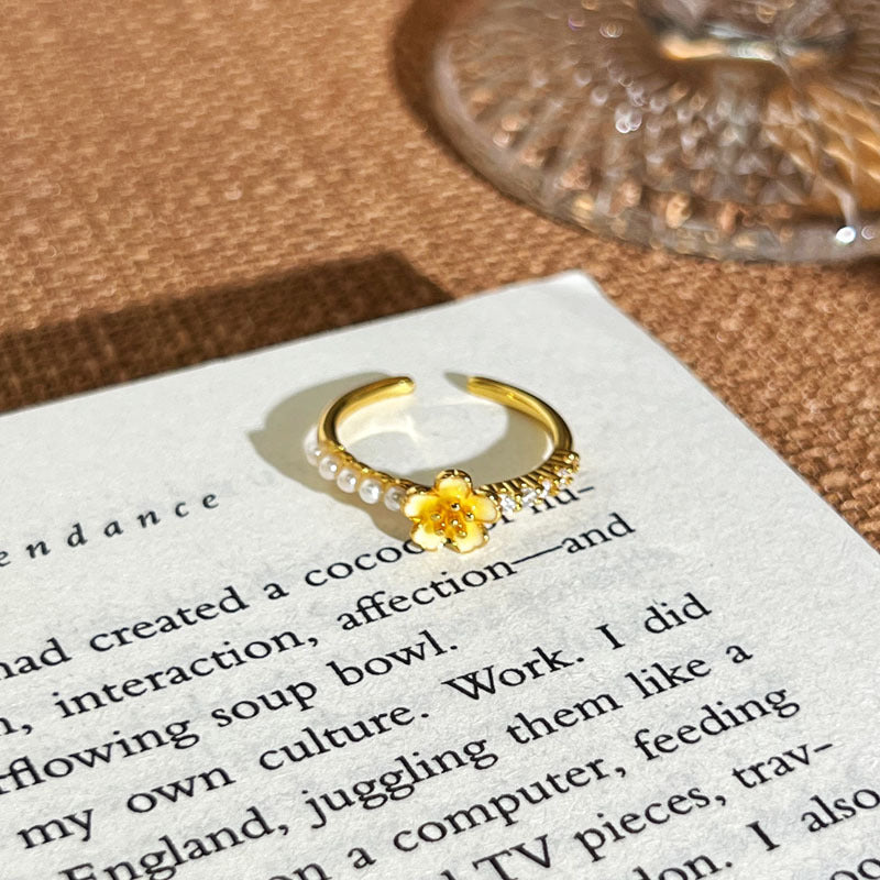 Women's Luxury Gold Retro Fashion Elegance Niche Design Open Exquisite Ring