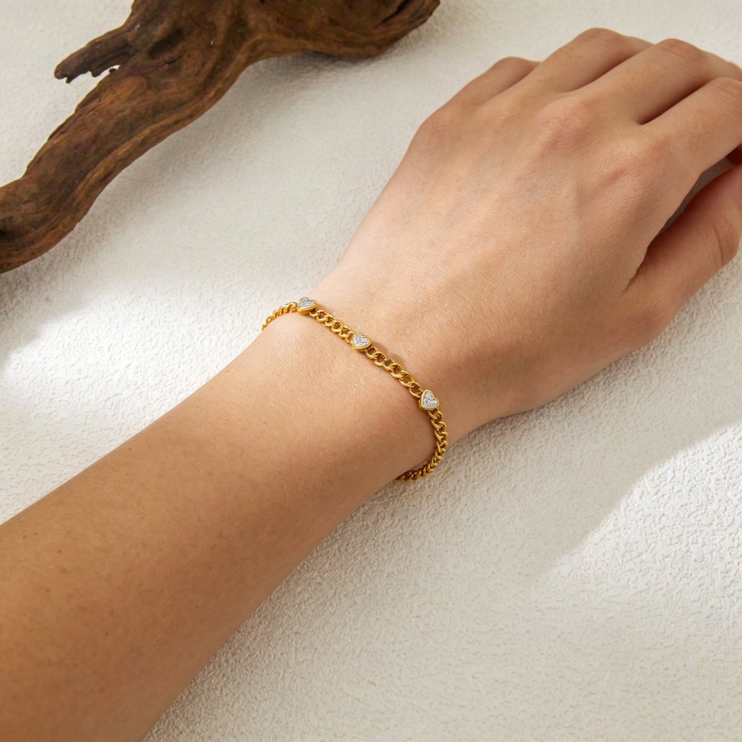 Stainless Steel Titanium No Fading Love Simple Niche Summer Versatile Bracelets
