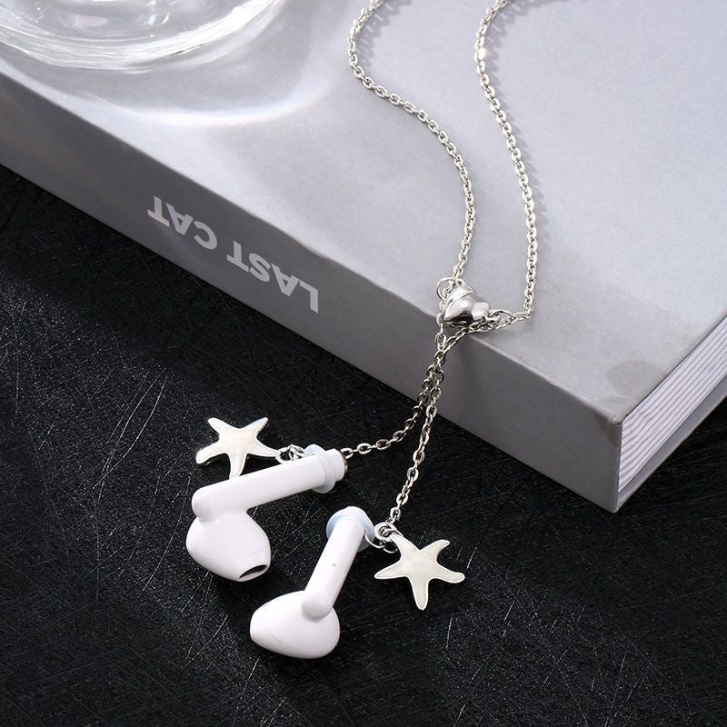 Headset Female Design Sense Halter Wireless Necklaces