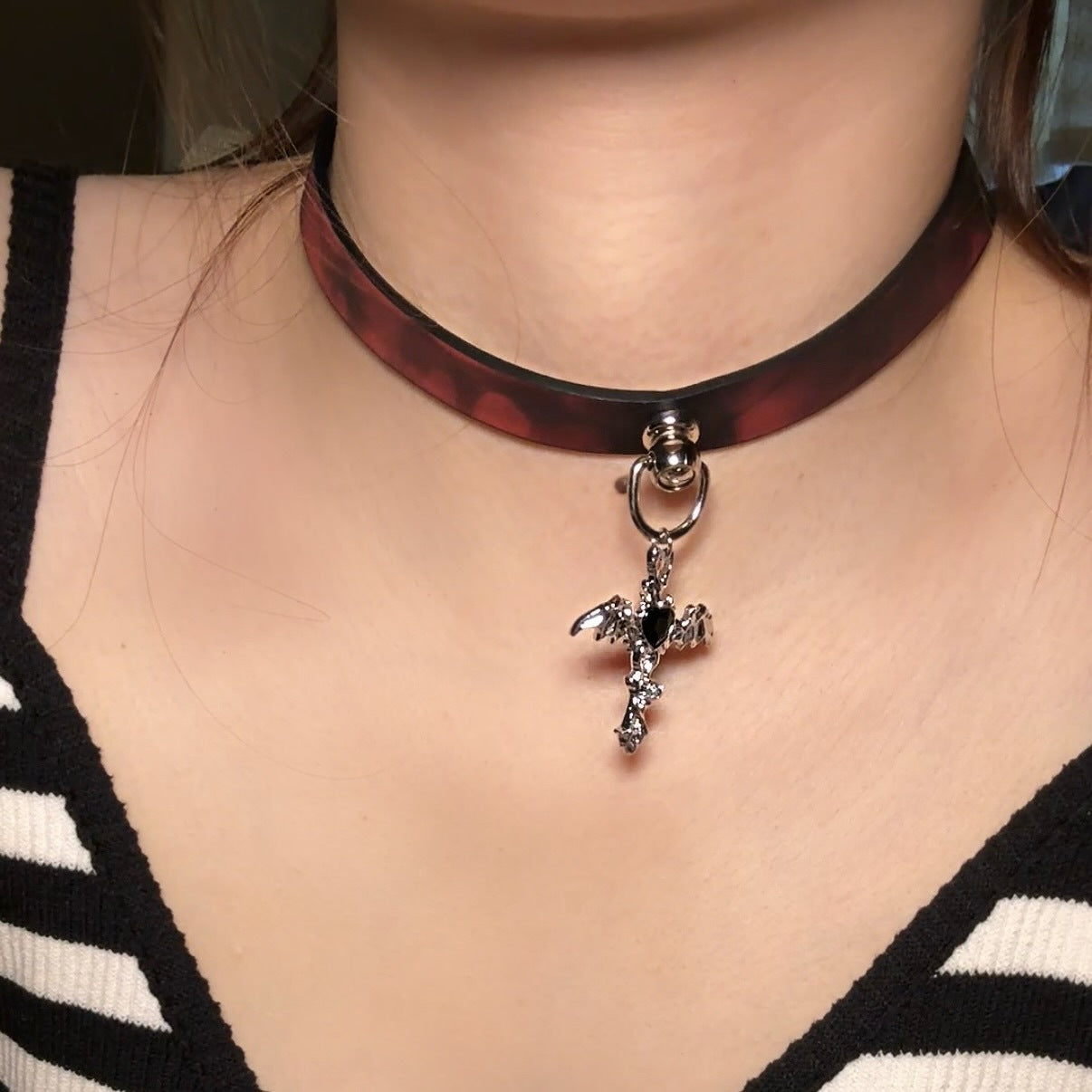 Paw Hot Soft Leather Trendy Cool High-grade Collar