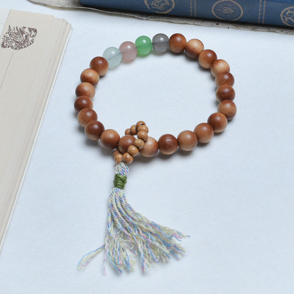 Barbie Sandalwood Tassel National Style Female Artistic Bracelets
