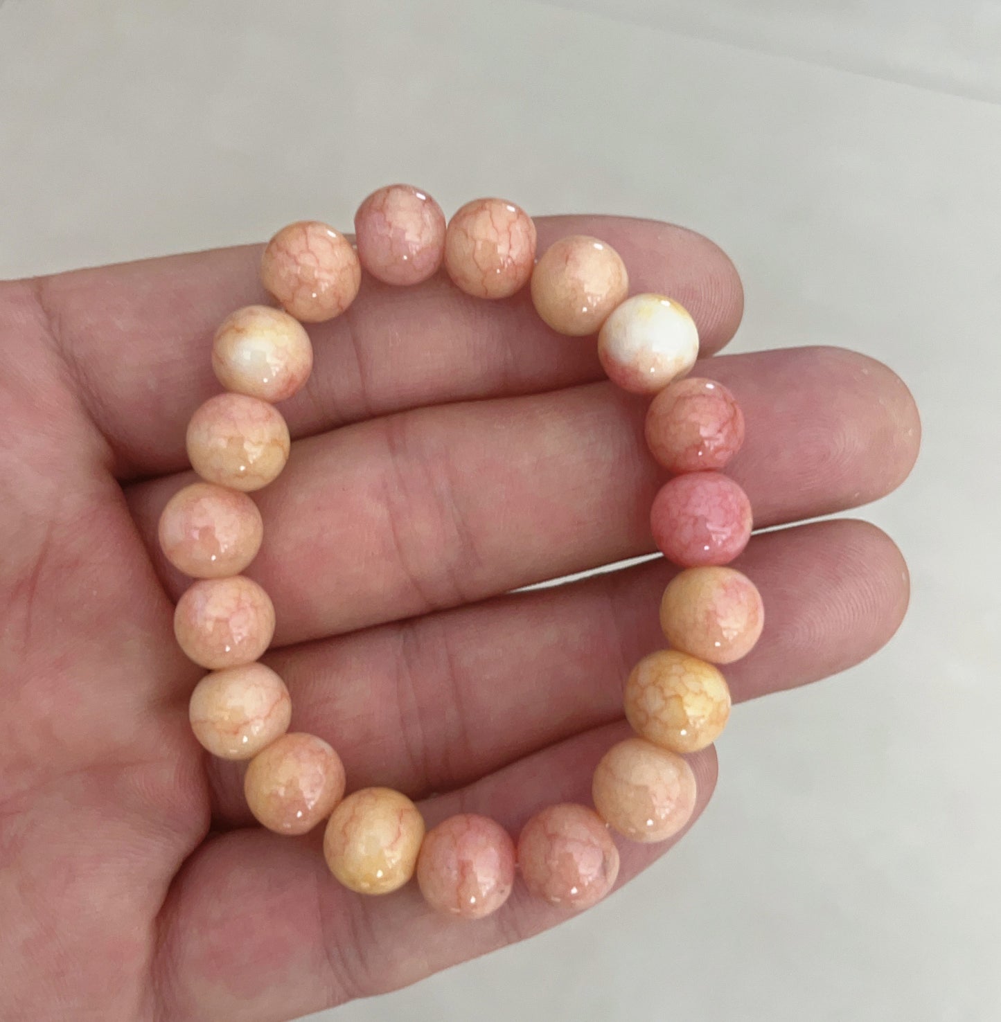 Ice Crack Bead Crystal Transparent Jade Broken Pliable Temperament Bracelets