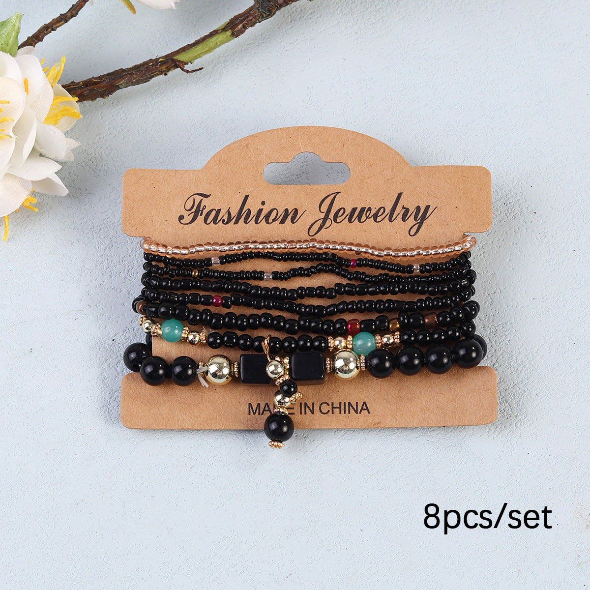 Beautiful Women's Bohemian Design Bead Elastic Bracelet