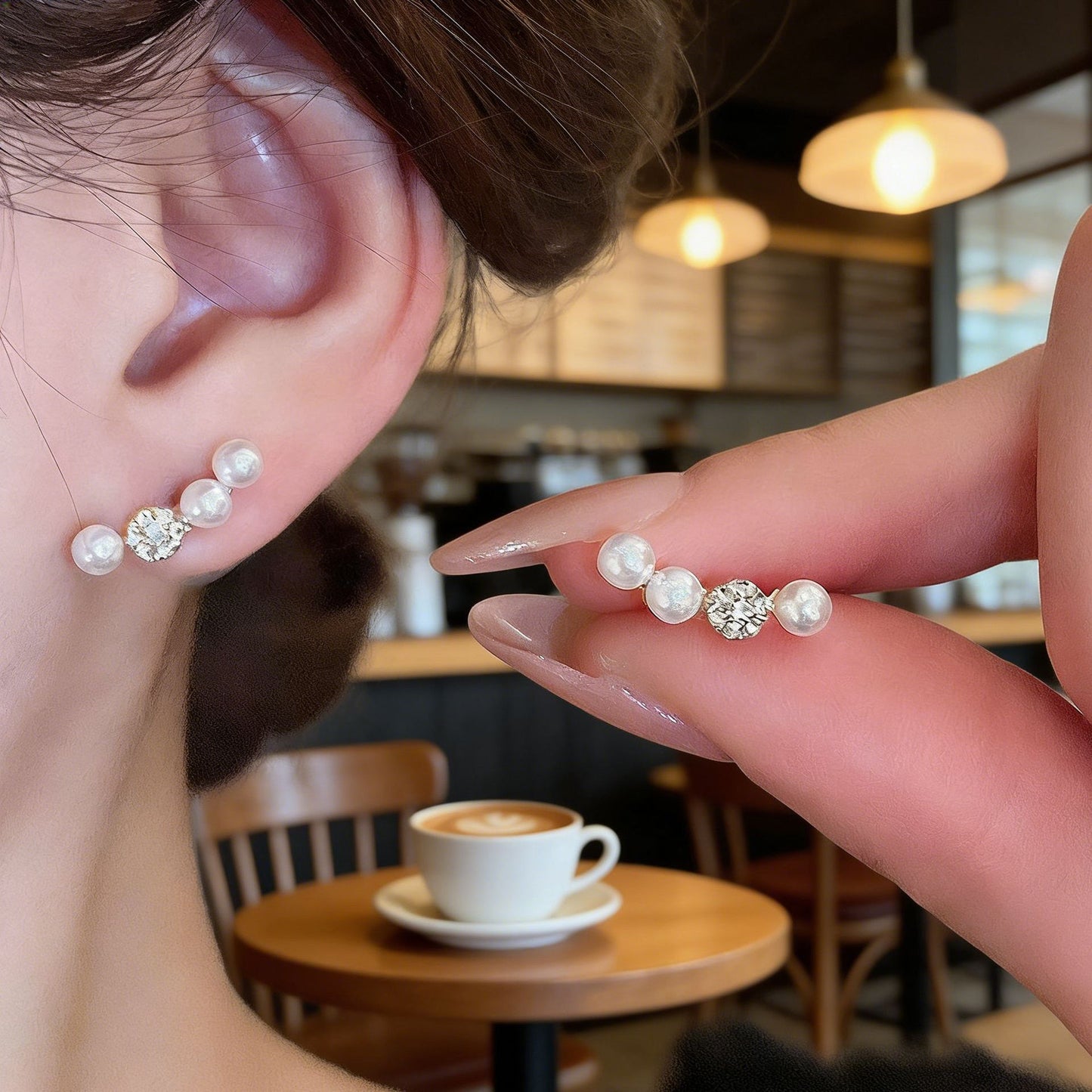 Luxury Fashion Versatile Elegant High-grade Sweet Cool Personality Earrings