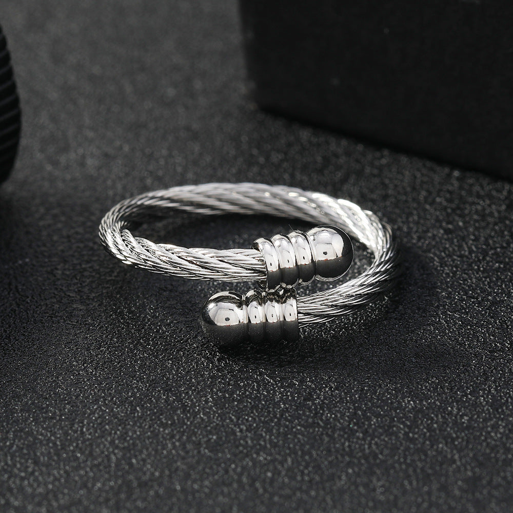 Stainless Steel Cable Ornament Female Opening Rings