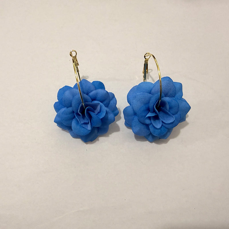 Rose Ear Clip Exquisite Elegant Gentle Holiday Stud Earrings
