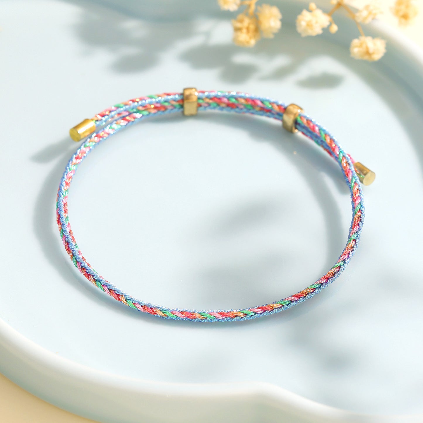 Women's & Men's Colorful Rope Hand-woven Magic Color Line Carrying Strap Bracelets