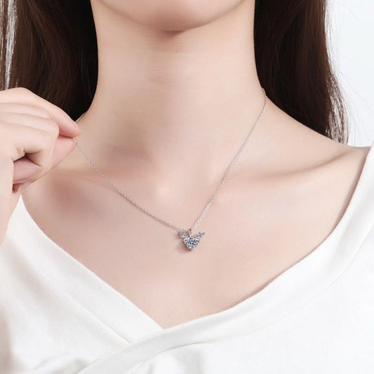 Inlaid With Deer You Full Diamond Necklaces