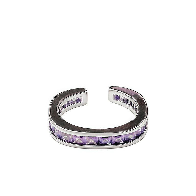 Women's Fairy Fog Glucose Sweet Cool Fresh Fruit Diamond Cube Ring