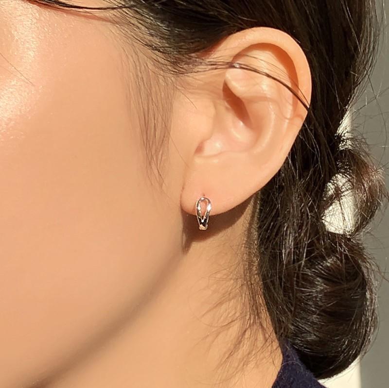 Women's Fan Korean Style Sterling Sier Ear Earrings