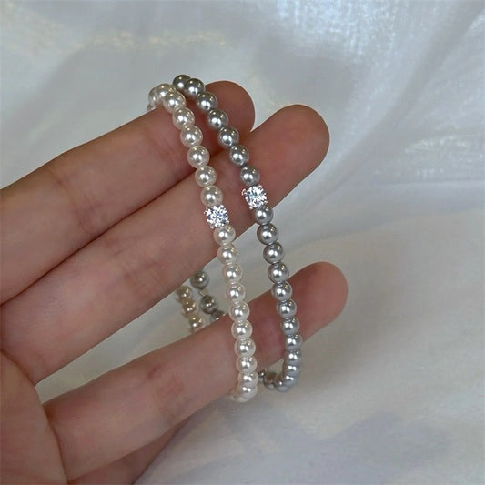 Women's French Sweet Pearl Geometric High-grade Exquisite Bracelets