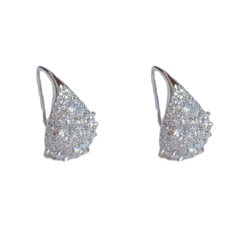 Exquisite Affordable Luxury Fashion Zirconium Drop-shaped Personality High Sense Rings