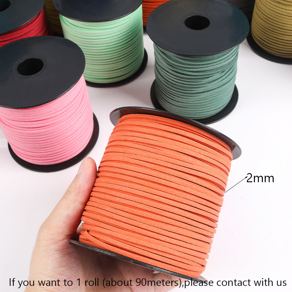 Cord Deerskin Veet Braided Rope Gift Jewelry Accessories