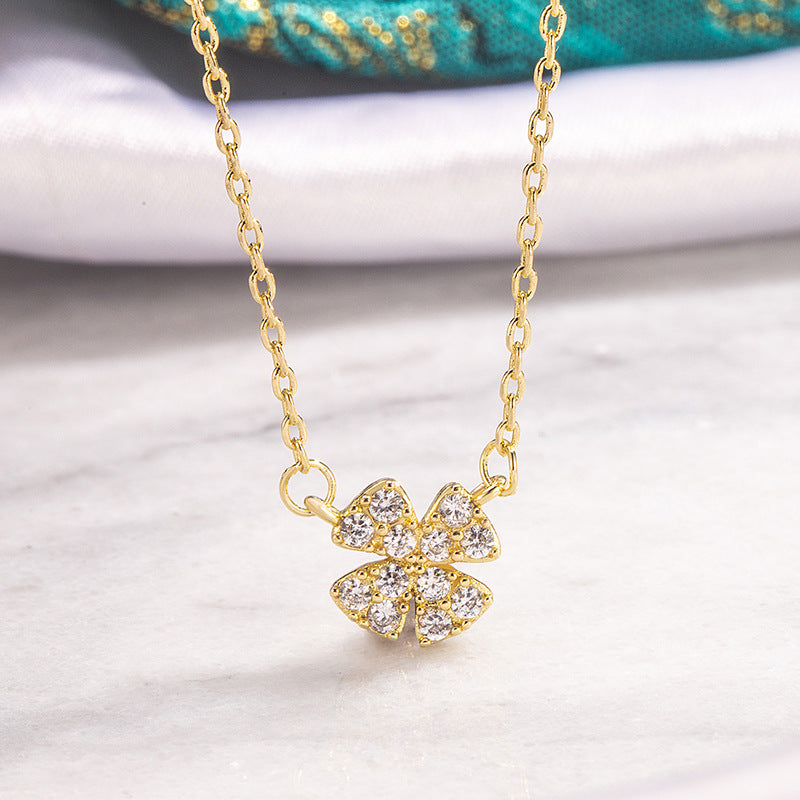 Women's Four-leaf Flower For Light Luxury Minority Design High Sense Graceful Necklaces