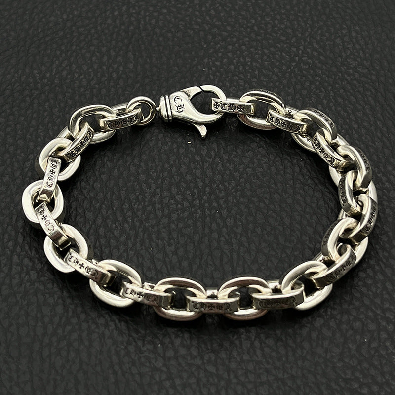 Women's & Men's Fashion Crook Vintage Sword Letter Dice Scout Bracelet