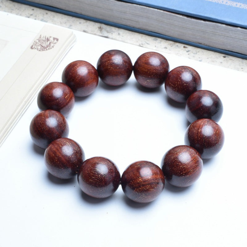 Women's & Men's Red Jasper Mud Material Indonesia Real Venus Lobular Rosewood High Bracelets
