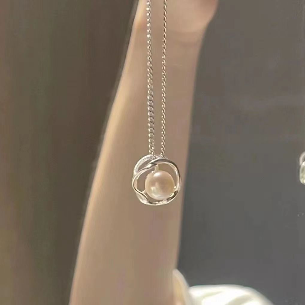 Snow Mountain Summer Versatile Light Luxury Imitation Pearl Clavicle Necklaces