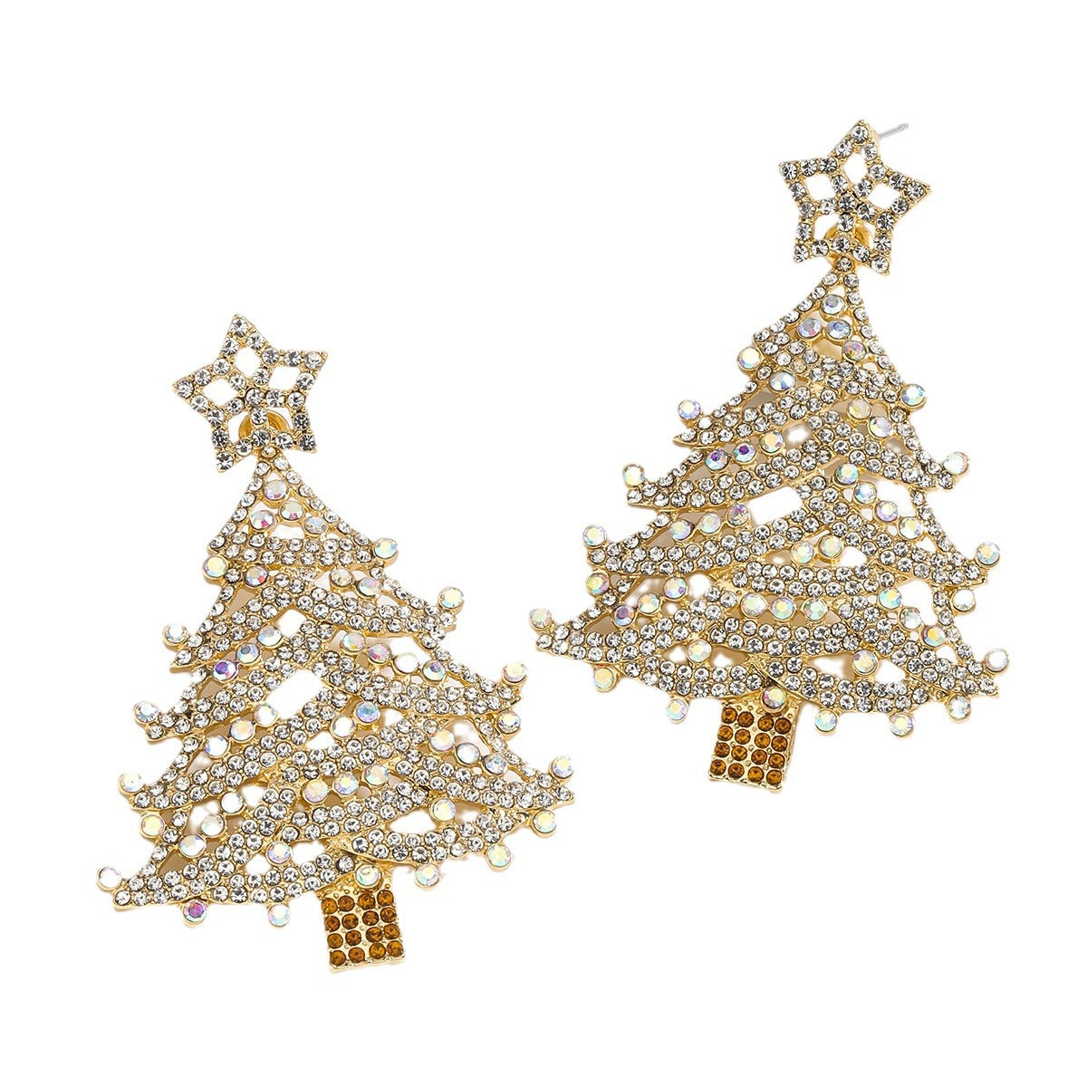 Christmas Tree Atmosphere Hollowed Fashion Personality Earrings