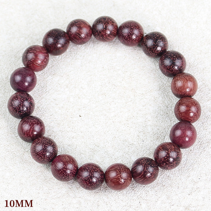 Women's & Men's Violet Buddha Beads Chinese Style Rose Rosewood National Wooden Bracelet