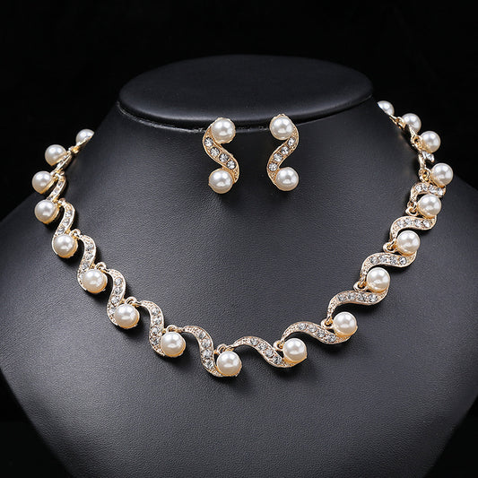 Light Luxury Minority Sweater Chain Clavicle Jewelry Set