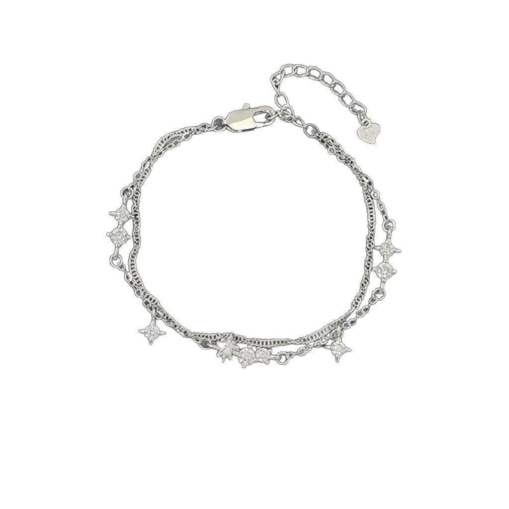 Women's Meteor Shower High-grade Zircon Asterism Girlfriends Fashion Fresh Bracelet