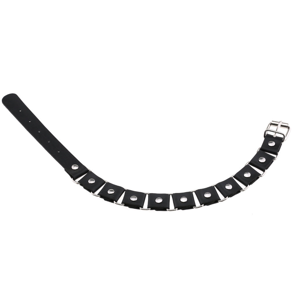 Punk Gothic Elegant Stitching Neckband Simple Personality Buckle Necklaces