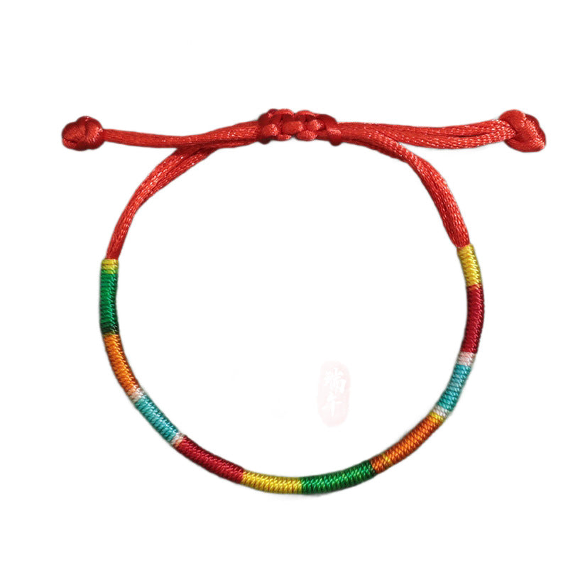 Colorful Rope Hand-woven Adjustable For Blessing Bracelets