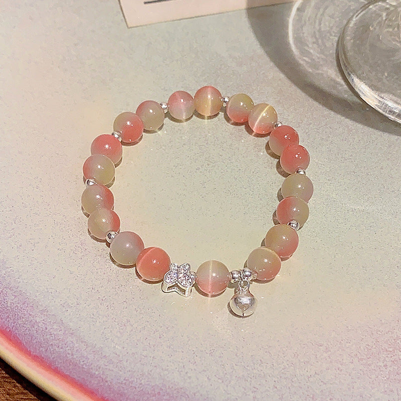 Cute Dopamine Color Beaded Niche High-grade Pearl Female Bracelets