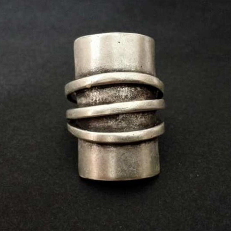 Retro Exaggerated Circle Personalized Ethnic Style Geometric Rings