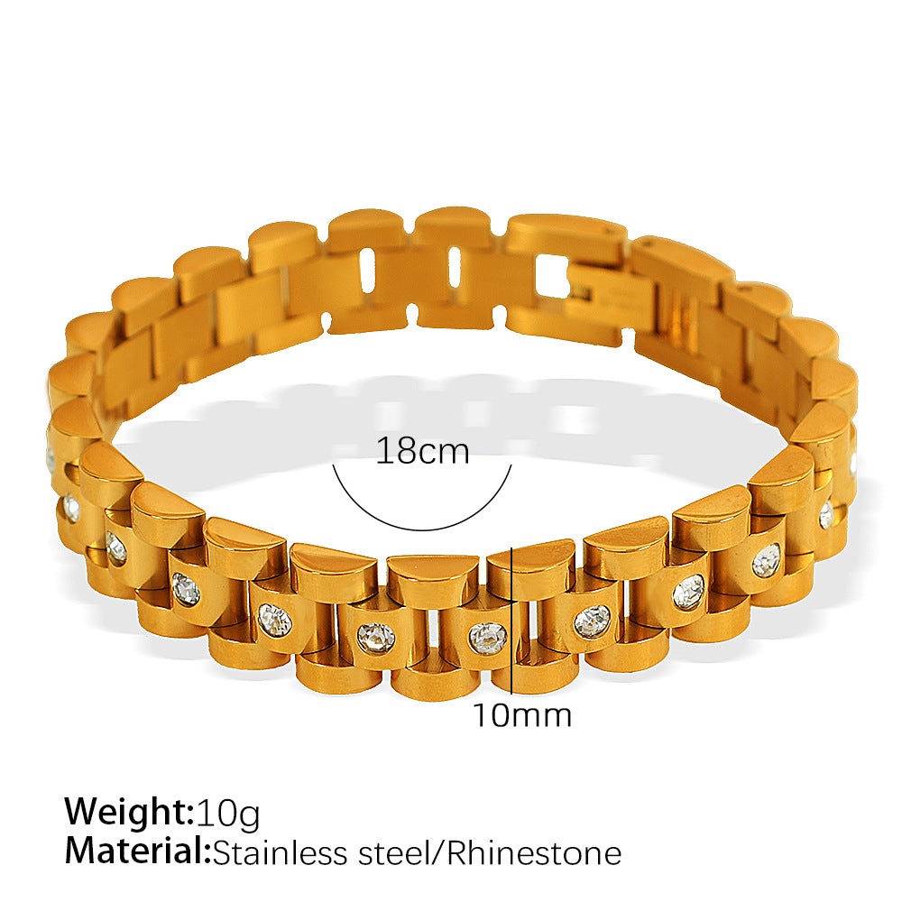 Watch Chain Plated High-grade Trendy Metal Bracelets