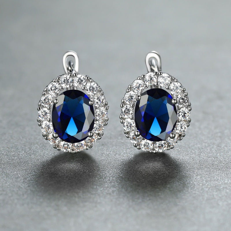Women's White Diamond For Small Personality Simple Stud Earrings