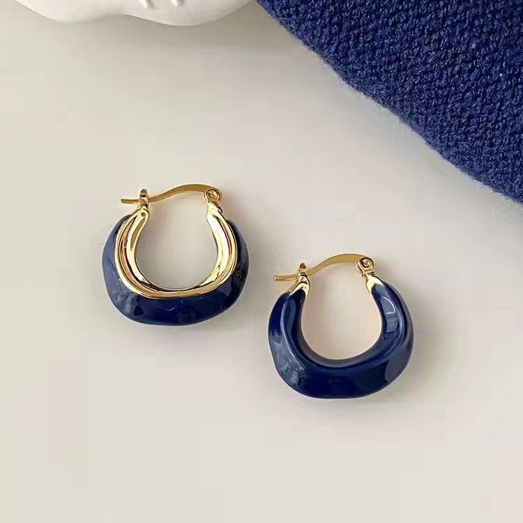 Graceful Fashionable Circle Personality Sier Needle Rings