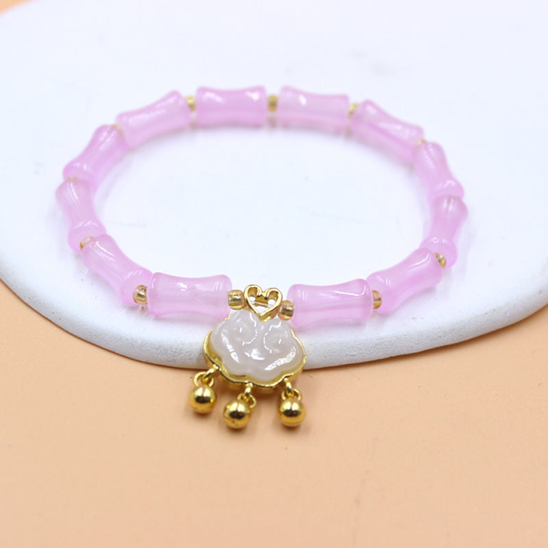 Bamboo Joint Longevity Lock Festival High Creative Girlfriends Bracelet