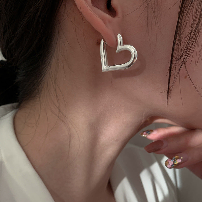 Women's Korean Style Niche Glossy Lovely Ear Clip Simple Fashion Personalized Earrings