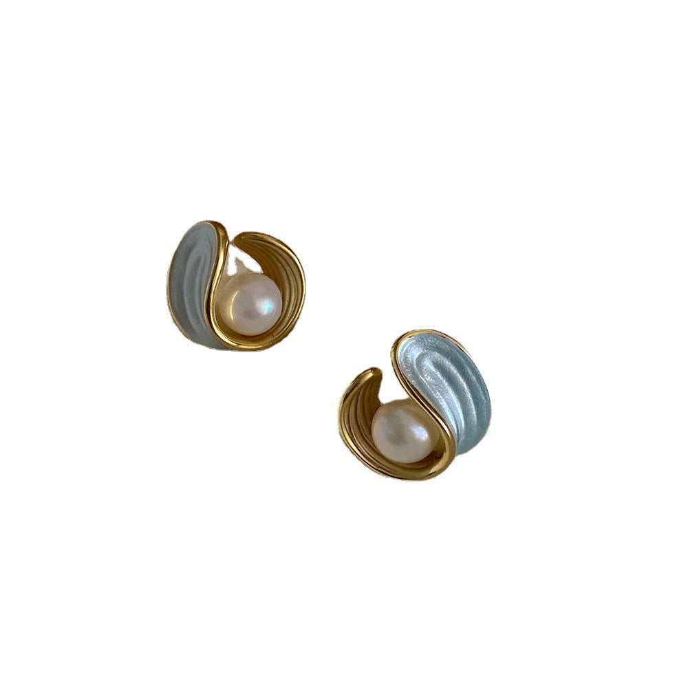 Women's Sier Pearl French Entry Lux Exquisite Earrings