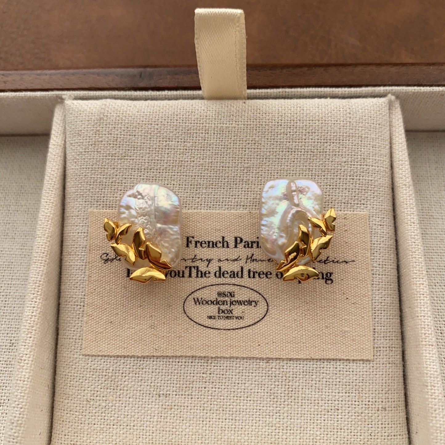 Baroque Pearl Ear Clip High Sense Design Affordable Luxury Earrings