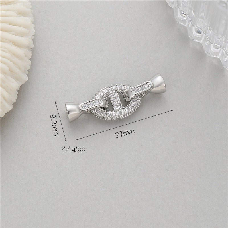 Glamorous Elegant Pearl Buckle Connection Closing Jewelry Accessories
