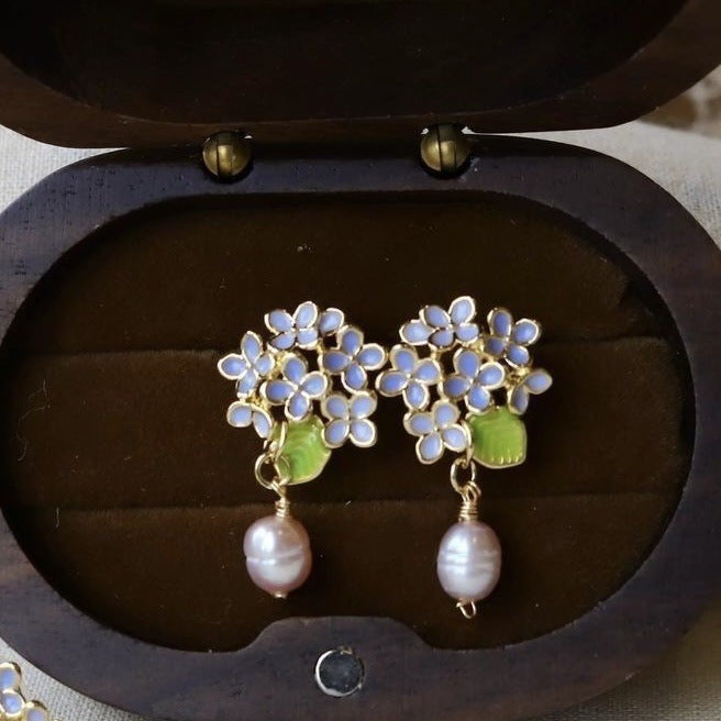 National Style Sweet Flower Entry Lux Elegant Tassel Ear Hook