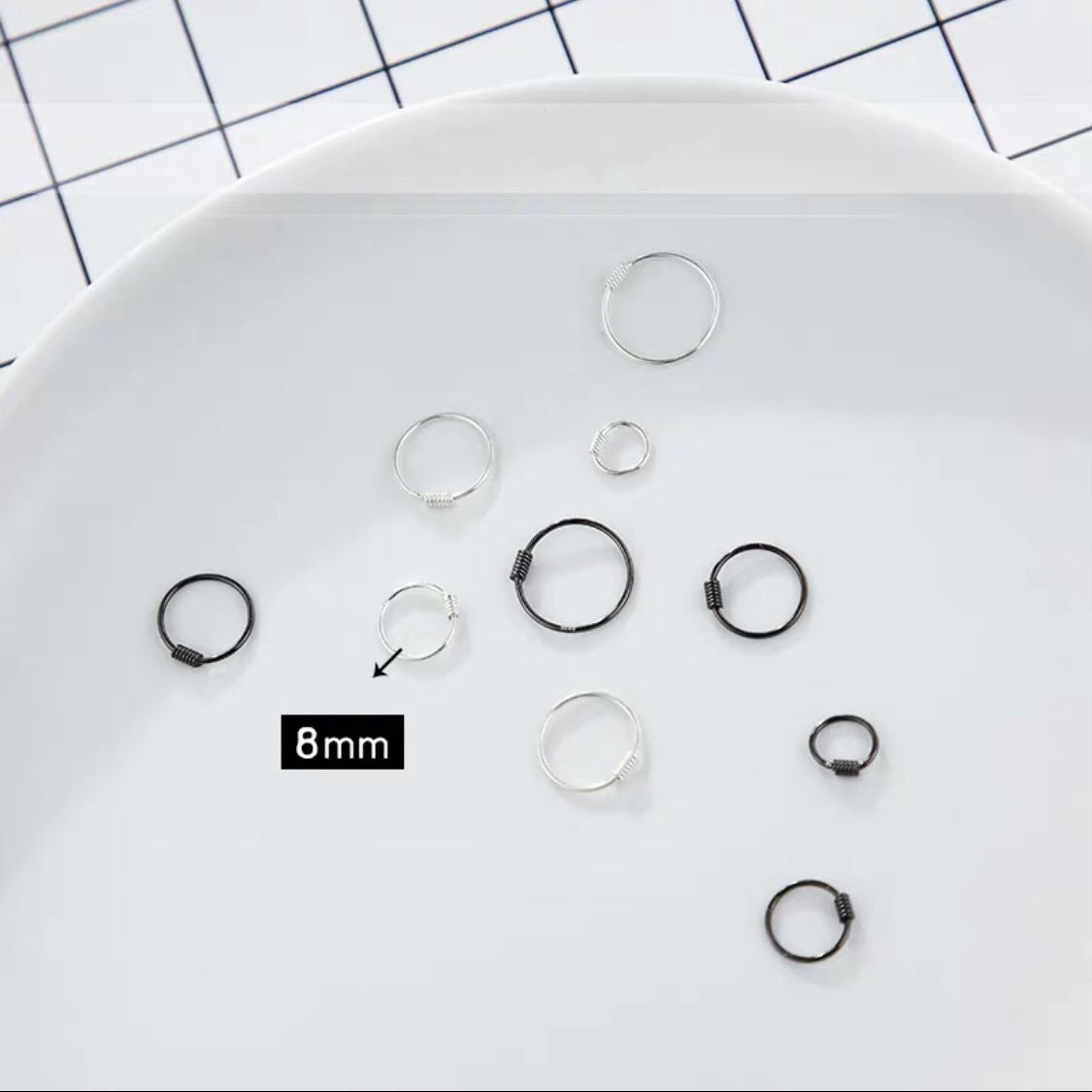 Women's & Men's Sterling Sier Simple For Graceful Thread Earrings