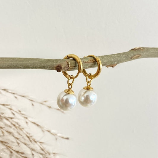 Titanium Steel Gold Plated Simple Ear Clip Trendy Light Earrings