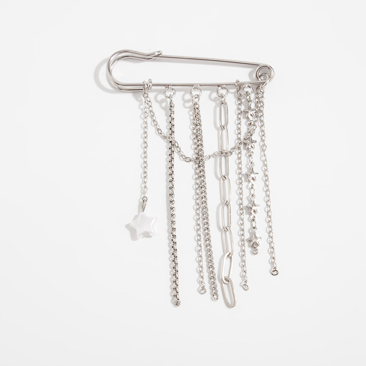 Pin Brooch Design Gravel Rivet Shortened Brooches