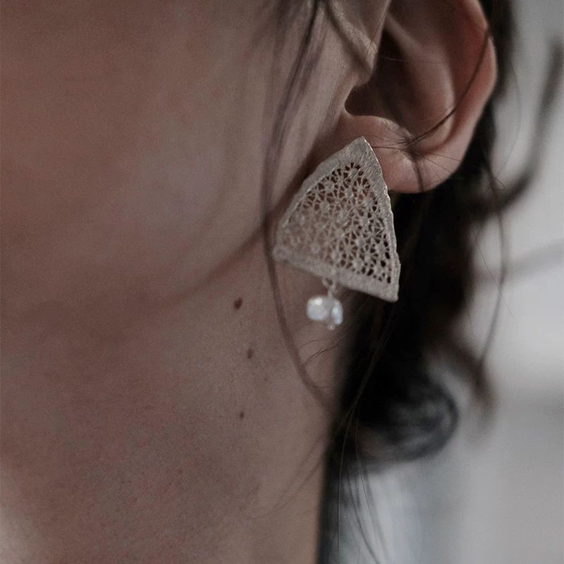 Women's Lace Shaped Eardrops For Niche Design Earrings