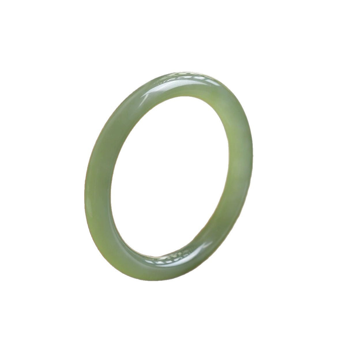Thin Round Beauty Don't Know Spring Green Natural Bracelets
