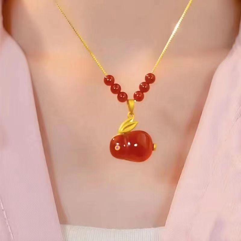 For Girlfriend Bunny Rabbit Three Lucky Birthday Clavicle Necklace