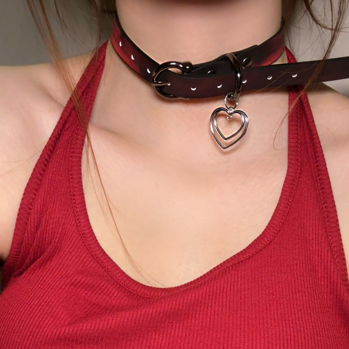 Women's Warm Color Changing Leather Hot Senior Clavicle Collar