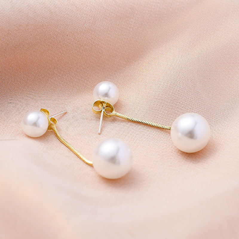 Women's Needle Pearl For Trendy Fairy Temperamental Earrings