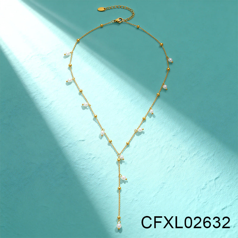 Women's Light Luxury High-grade Titanium Steel Simple Geometric Necklace