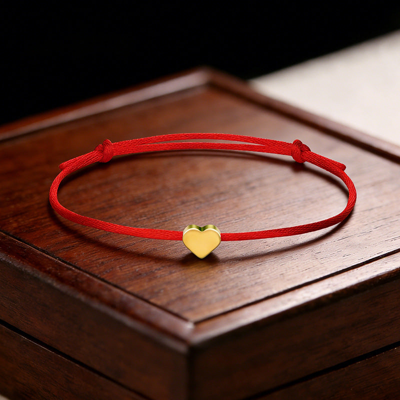 Adjustable Lucky Love Heart Shape Ten Colors Bracelet